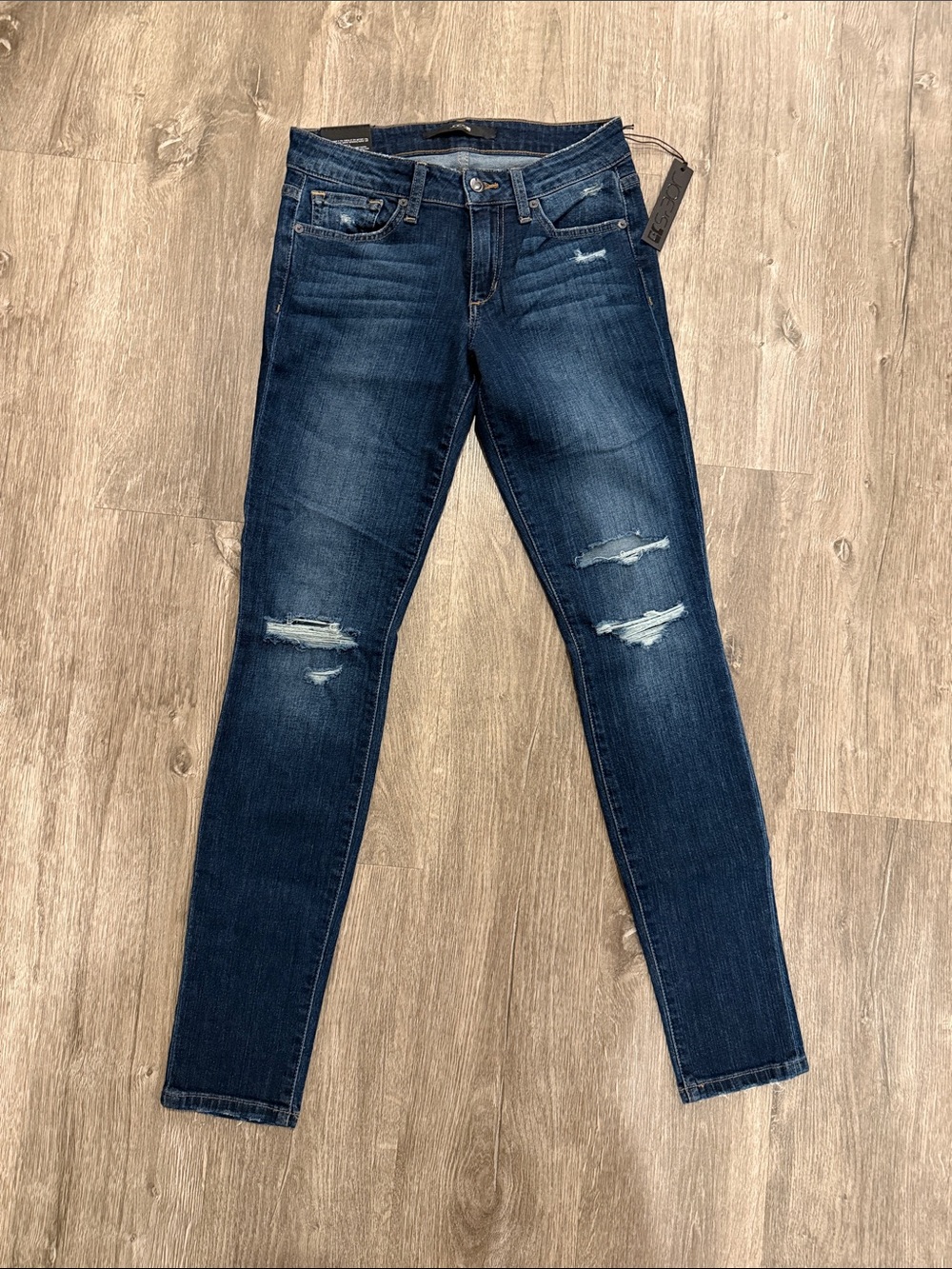 Joe’s Jeans The Skinny Dark Blue Distressed Women’s Jeans